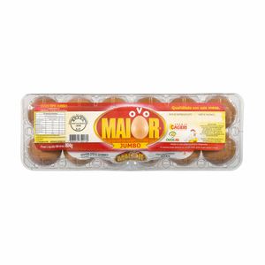 Ovos Vermelhos Jumbo Maior Cageri 12 unidades