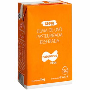 Gema de Ovos Pasteurizada Resfriada Líquida Naturovos 1kg