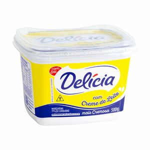 Margarina Cremosa com Creme de Leite e Sal Delícia 500g
