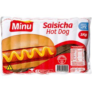 Salsicha Hot Dog Minuano 1kg