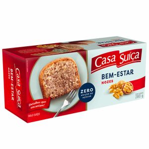 Bolo de Nozes Bem-Estar Zero Adição de Açúcar Casa Suíça 280g