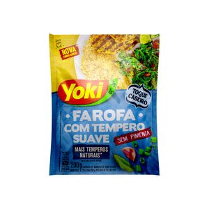 Farofa Pronta com Tempero Suave sem Pimenta Yoki 200g