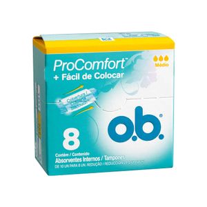 Absorvente Interno O.B. Médio ProComfort com 8 unidades