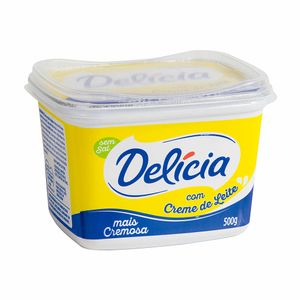 Margarina Cremosa com Creme de Leite sem Sal Delícia 500g