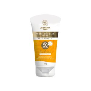 Protetor Solar Facial Australian Gold FPS50 Antipoluição Gel Creme 50g