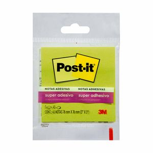 Bloco de Notas Adesivas Verde Post-it 3M com 45 folhas 1 bloco