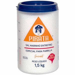 Sal Marinho Entrefino Especial para Parrilla Gourmet Pirata 1,5kg