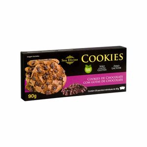 Cookies Vegano Seu Divino com Gotas de Chocolate 90g