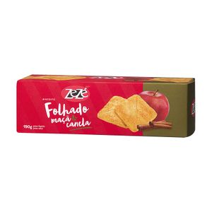 Biscoito Folhado Maçã e Canela Zezé 190g