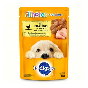 Ração Úmida para Cães Pedigree Filhotes Frango 100g