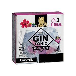 Sachê Infusor para Gin Tonic Floral com 3 unidades Carmencita