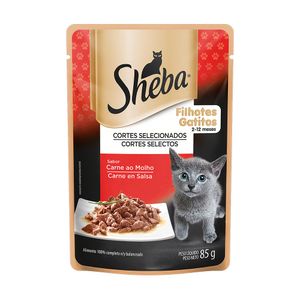 Ração Úmida para Gatos Sheba Carne ao Molho Filhotes 85g