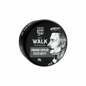 Pomada Capilar QOD Barber Shop Take a Walk On The Wild Side Fixação Média 70g