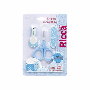 Kit para Unhas Baby Azul Ricca