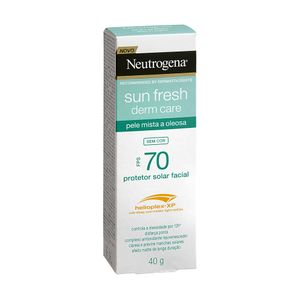 Protetor Solar Facial Neutrogena FPS70 Sun Fresh Derm Care Pele Mista a Oleosa 40g