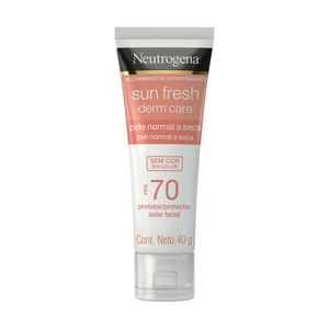 Protetor Solar Facial Neutrogena FPS70 Sun Fresh Derm Care Pele Normal a Seca 40g