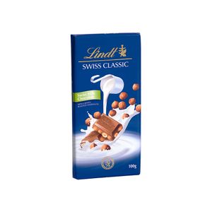 Chocolate Lindt Swiss Classic Milk Hazelnuts 100g