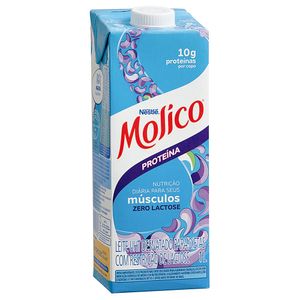 Leite UHT Desnatado Zero Lactose Proteína Molico Nestlé 1 Litro