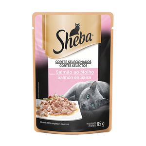 Ração Úmida para Gatos Sheba Salmão ao Molho Adultos 85g