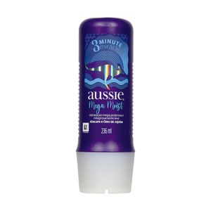 Máscara Capilar Aussie 3 Minute Miracle Mega Moist 236ml