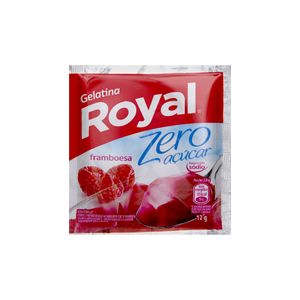 Gelatina de Framboesa Zero Açúcar Royal 12g