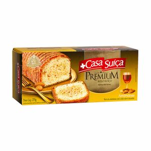 Bolo de Amêndoas com Calda de Amaretto Premium Casa Suíça 270g