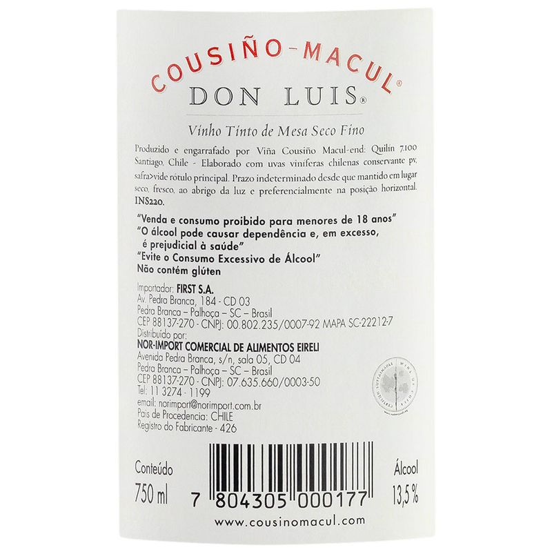 Cousiño-Macul-Carmenere-Don-Luis-Chileno-Vinho-Tinto-750ml-Zaffari-02