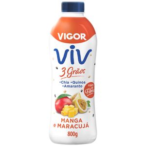 Iogurte Viv 3 Grãos Manga e Maracujá Vigor 800g