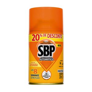 Multi-inseticida Automático Aerossol SBP Óleo de Citronela Refil 250ml Embalagem Promocional