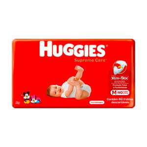 Fraldas Huggies Supreme Care Xtra-flex M 40 unidades