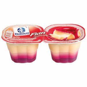 Sobremesa Flan de Baunilha com Frutas Vermelhas Batavo 200g