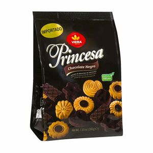 Biscoito Chocolate Amargo Princesa Vegano Vieira 200g