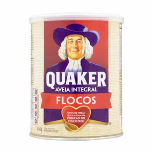 Aveia em Flocos Integral Quaker Lata 450g