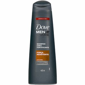 Shampoo Dove Men Care 2 em 1 Força Resistente 400ml