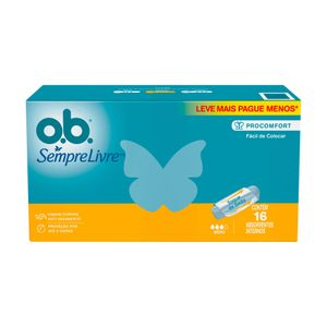Absorvente Interno O.B. Médio ProComfort com 16 unidades
