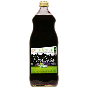 Suco de Uva Tinto Integral Orgânico Da Casa 1 Litro