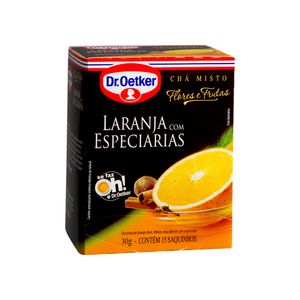 Chá Misto Laranja com Especiarias Flores e Frutas Dr.Oetker 15 sachês