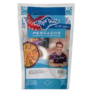 Ingredientes para Paella com Frutos do Mar Congelado Mar & Rio Pescados 400g