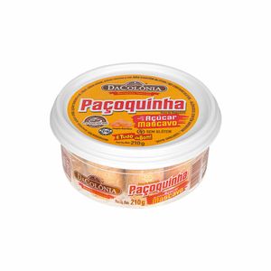 Paçoca Rolha com Açúcar Mascavo DaColônia 210g