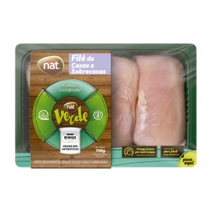 Filé de Coxa e Sobrecoxa de Frango Resfriado Nat Verde 700g