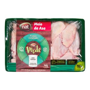 Meio da Asa de Frango Resfriado Nat Verde 700g