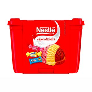 Sorvete Napolitano Especialidades Nestlé 1,5 Litro