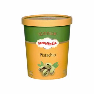 Sorvete Gelato Italiano Pistachio Sorvelândia 950ml