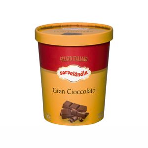 Sorvete Gelato Italiano Gran Cioccolato Sorvelândia 950ml