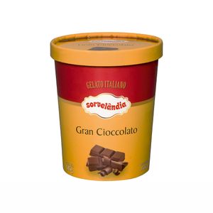 Sorvete Gelato Italiano Gran Cioccolato Sorvelândia 950ml