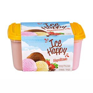 Sorvete Napolitano Ice Happy 1,5 Litro