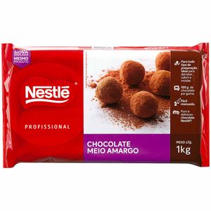 Chocolate Nestlé Cobertura Meio Amargo Profissional 1kg