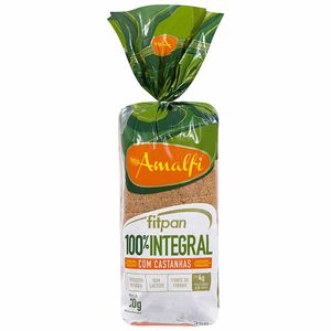 Pão de Forma 100% Integral com Castanhas Fitpan Amalfi 350g