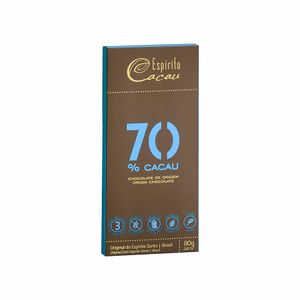 Chocolate Espírito Cacau sem Lactose 70% Cacau 80g