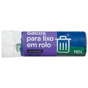 Sacos para Lixo em Rolo Azul Reforçado Linea Utilo 110 Litros 5 unidades